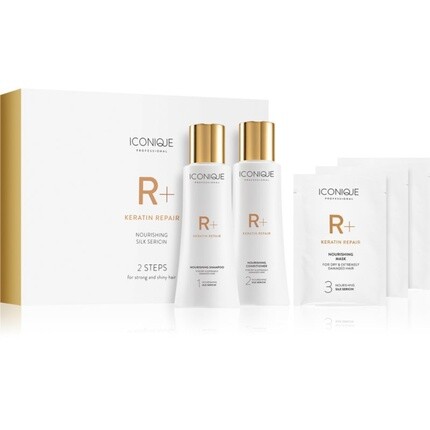 

ICONIQUE R+ Keratin Repair 2-этапное средство для слабых волос