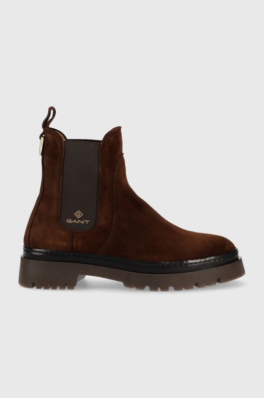 Замшевые ботинки челси Aligrey Gant, коричневый нубуковые ботинки челси gant бежевый