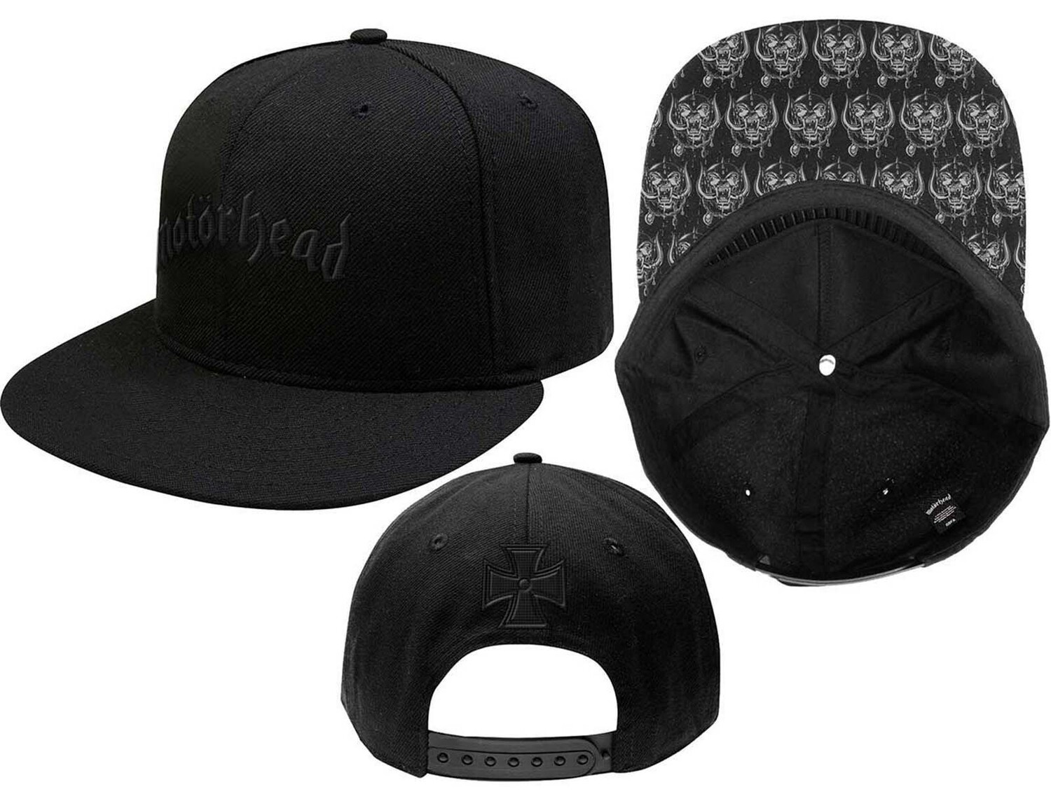 Бейсбольная кепка с логотипом группы Warpig Brim Snapback Motorhead, черный бейсболка coldplay черная