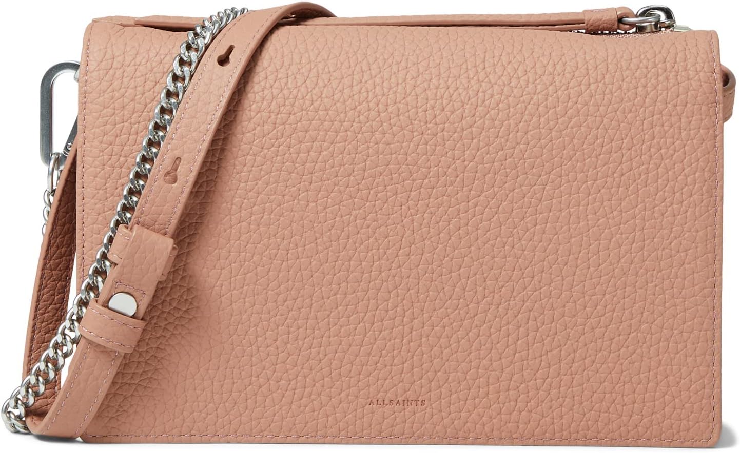 

Сумка Fetch Chain Crossbody Wallet AllSaints, цвет Terracotta Pink