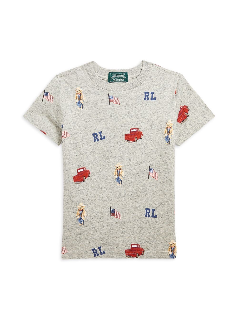 

Футболка с круглым вырезом Polo Bear для маленьких мальчиков Polo Ralph Lauren