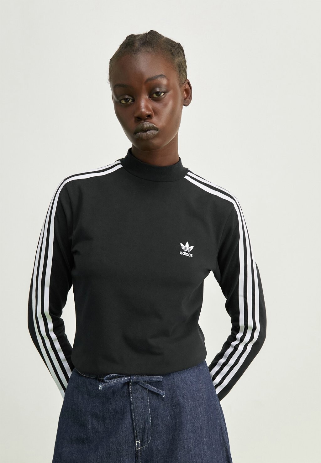 

Топ с длинными рукавами adidas Originals, черный