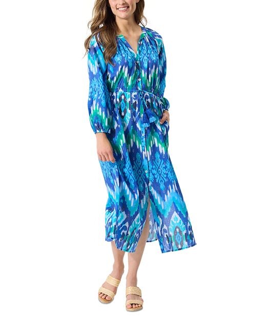 

Платье макси с принтом Cala Azure Tommy Bahama, цвет Blue