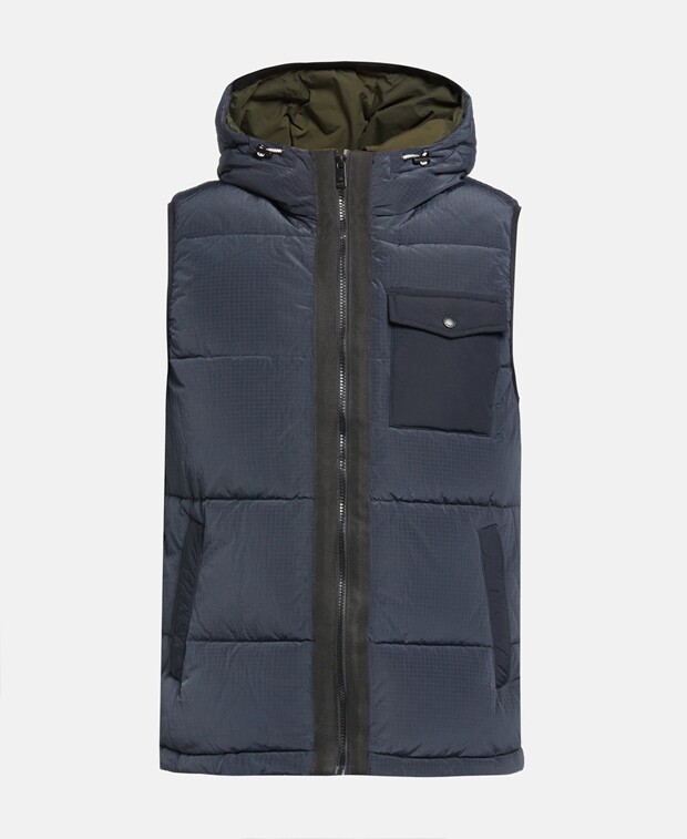 

Стеганый жилет Scotch & Soda, темно-синий