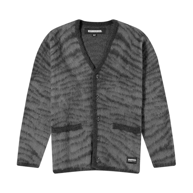 

Кардиган Neighborhood Tiger Pattern Mohair 'Black', черный