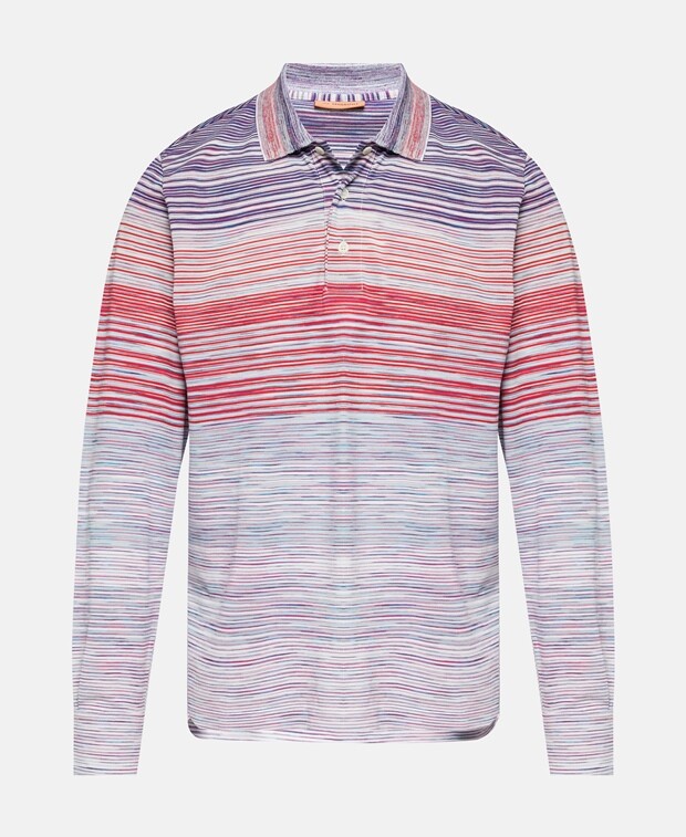 

Рубашка-поло с длинными рукавами Missoni, светло-синий