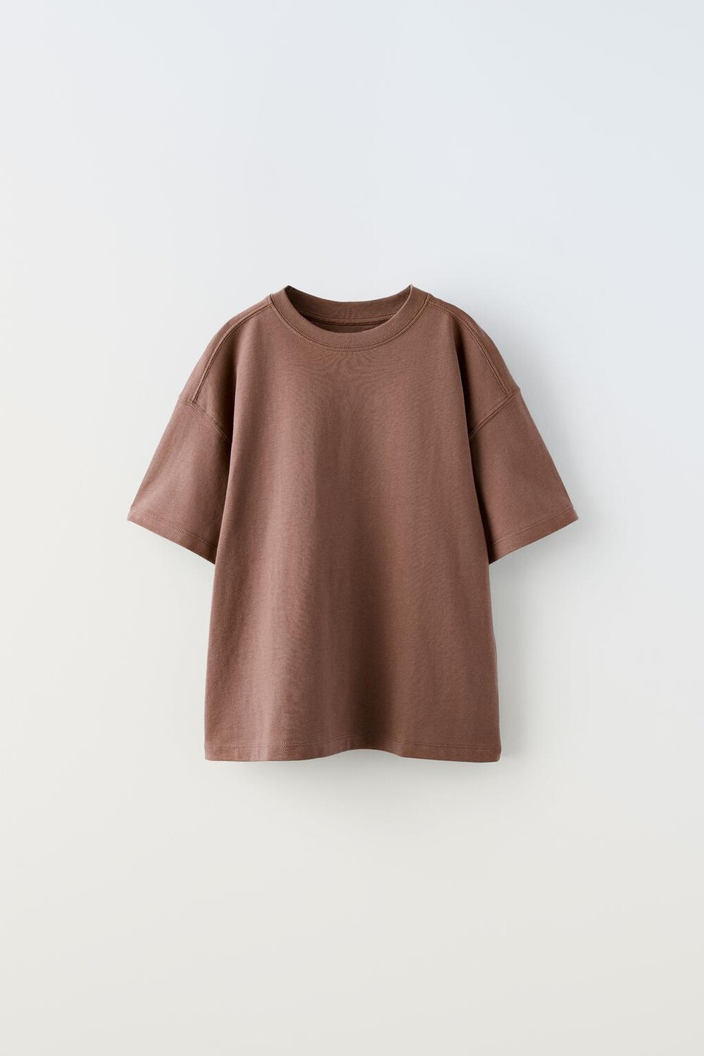 

Футболка среднего веса ZARA, вино