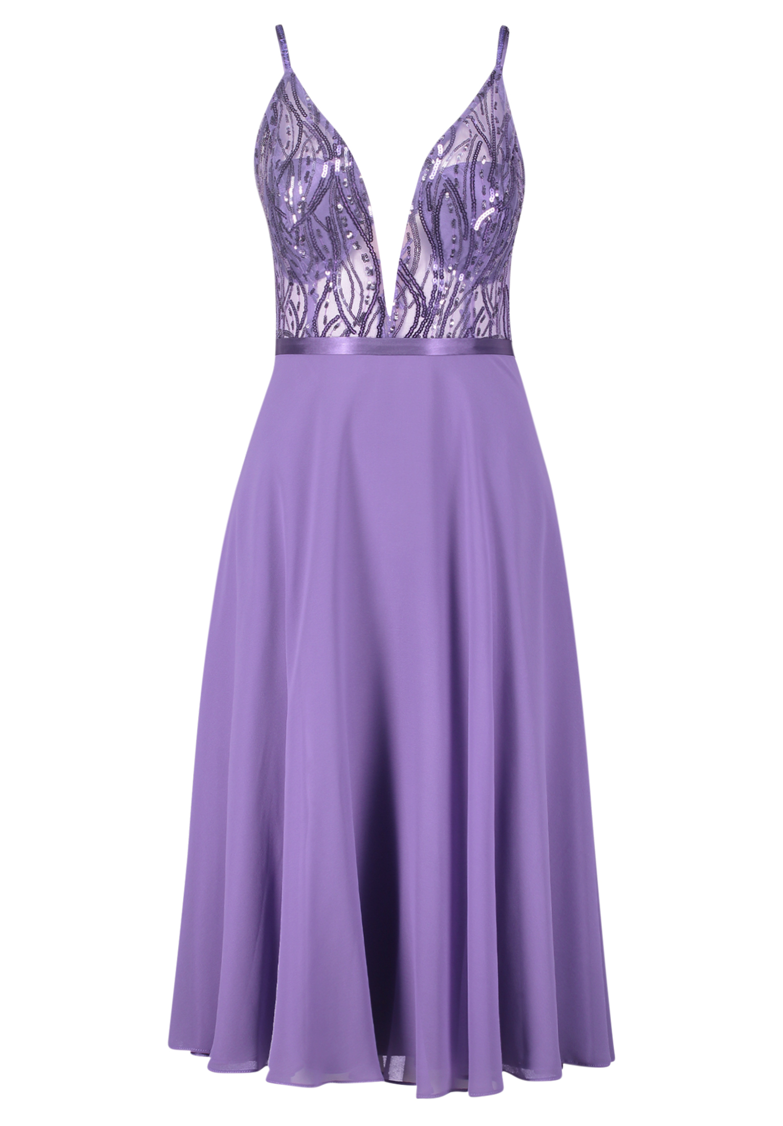 Платье Vera Mont Cocktail im Glitzer Look, цвет Soft Violet фото