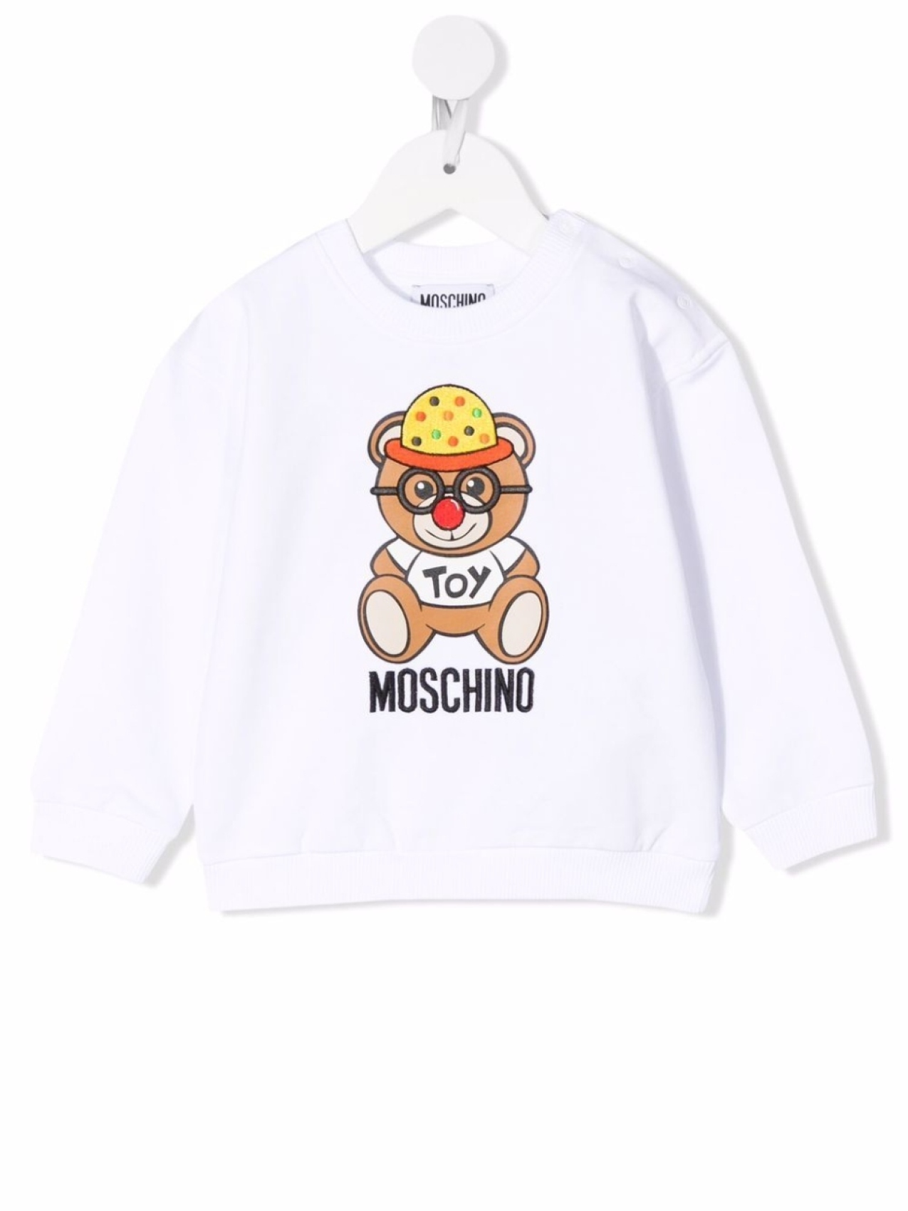 

Толстовка Teddy Bear с вышивкой Moschino Kids, белый