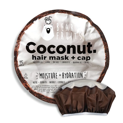 Маска для волос Coconut Moisture + Hydration с многоразовой крышкой, 20 мл, Bear Fruits