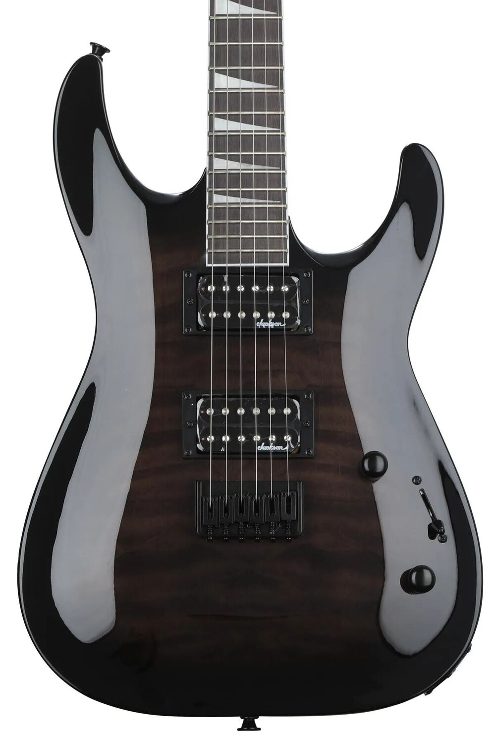 

Электрогитара Jackson JS Series Dinky Arch Top JS32Q DKA HT - Transparent Black Burst