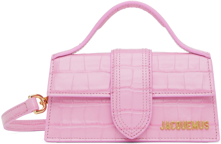 

Розовая сумка Le Raphia Le Bambino из крокодиловой кожи Jacquemus
