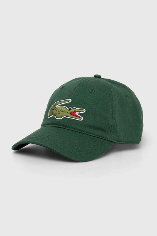 

Хлопковая бейсболка Lacoste, зеленый