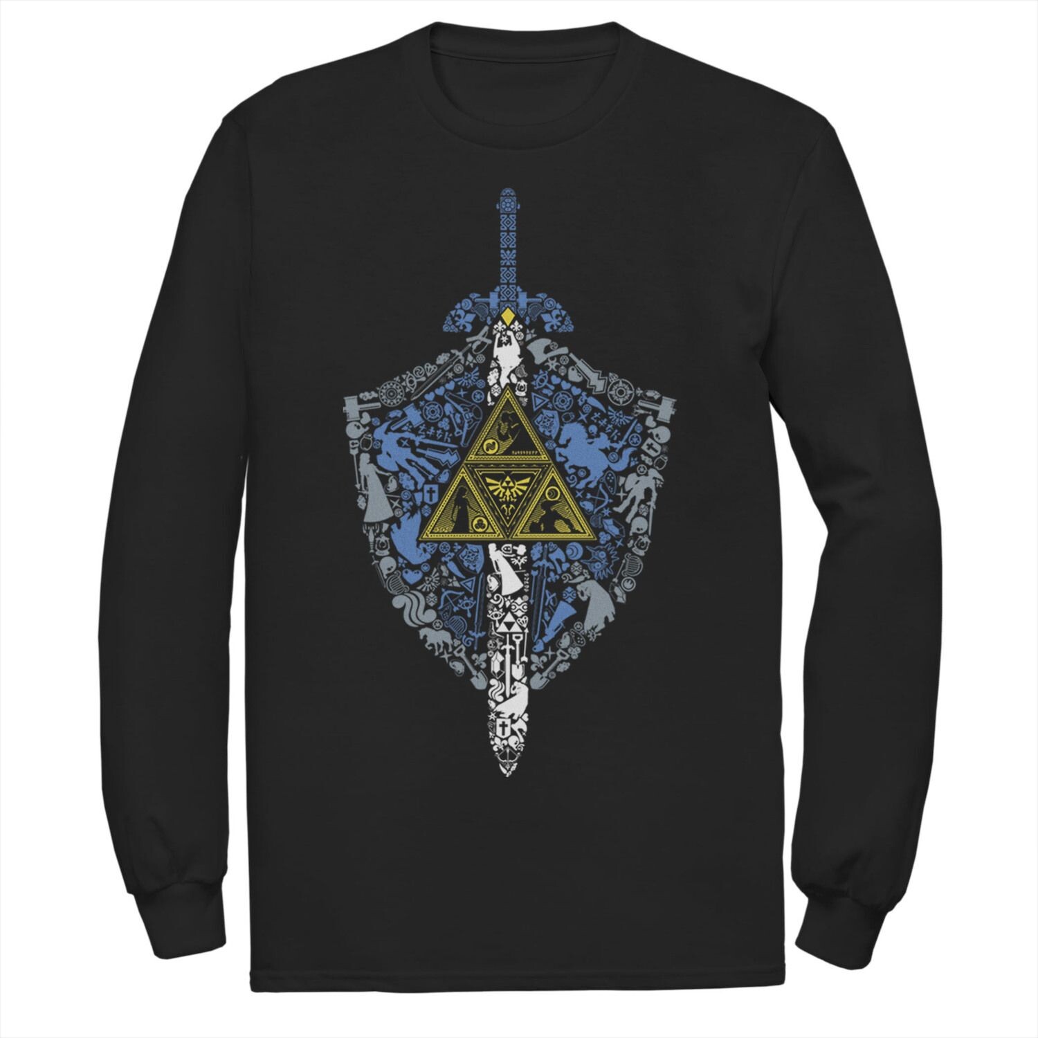 

Мужская футболка Nintendo Zelda Hylian Shield Element Icons Licensed Character