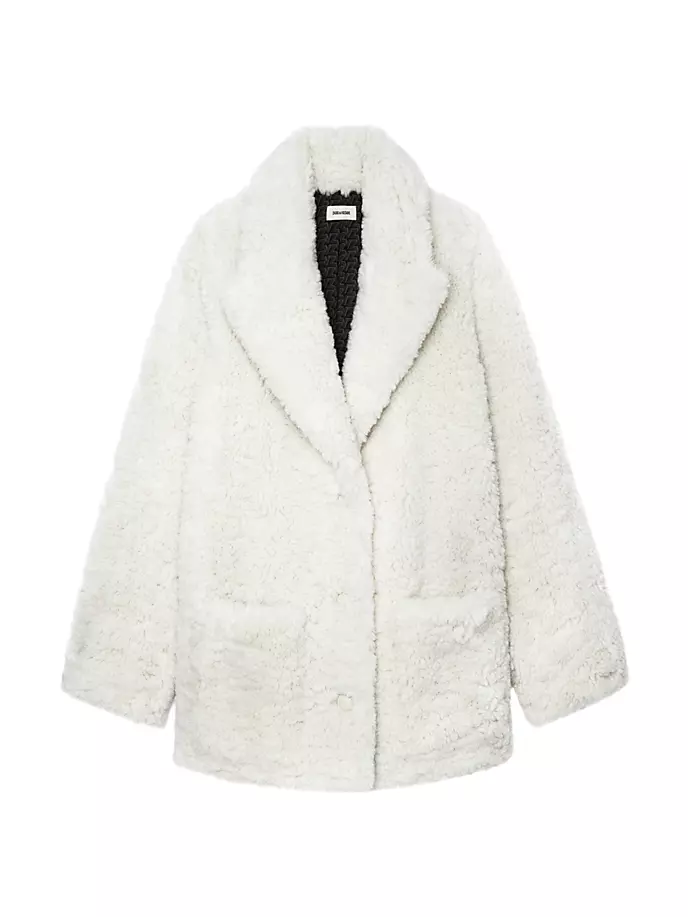 

Объемная куртка Fleur из искусственного меха Zadig & Voltaire, цвет sugar