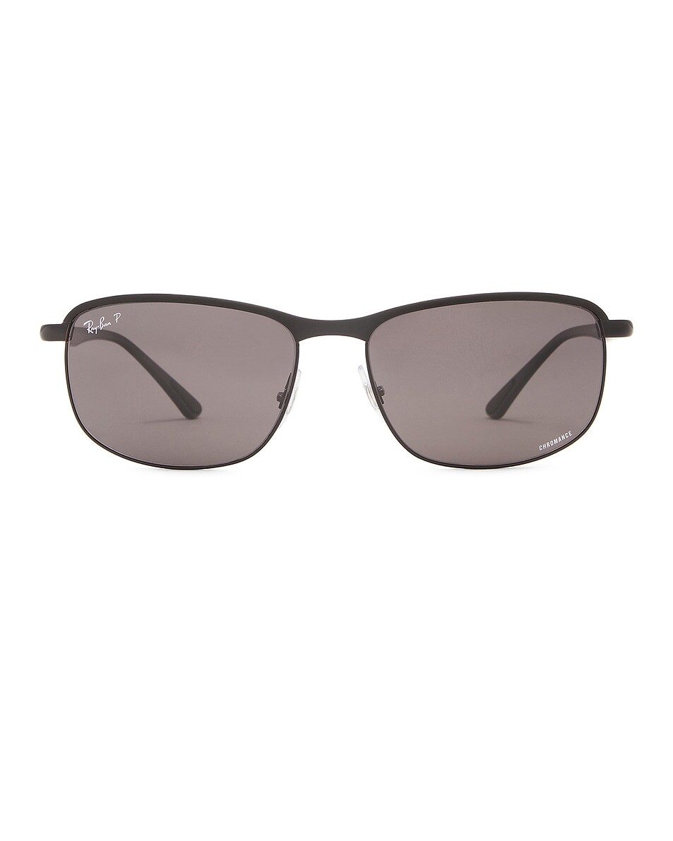 

Прямоугольные солнцезащитные очки Chromance Ray-Ban, черный