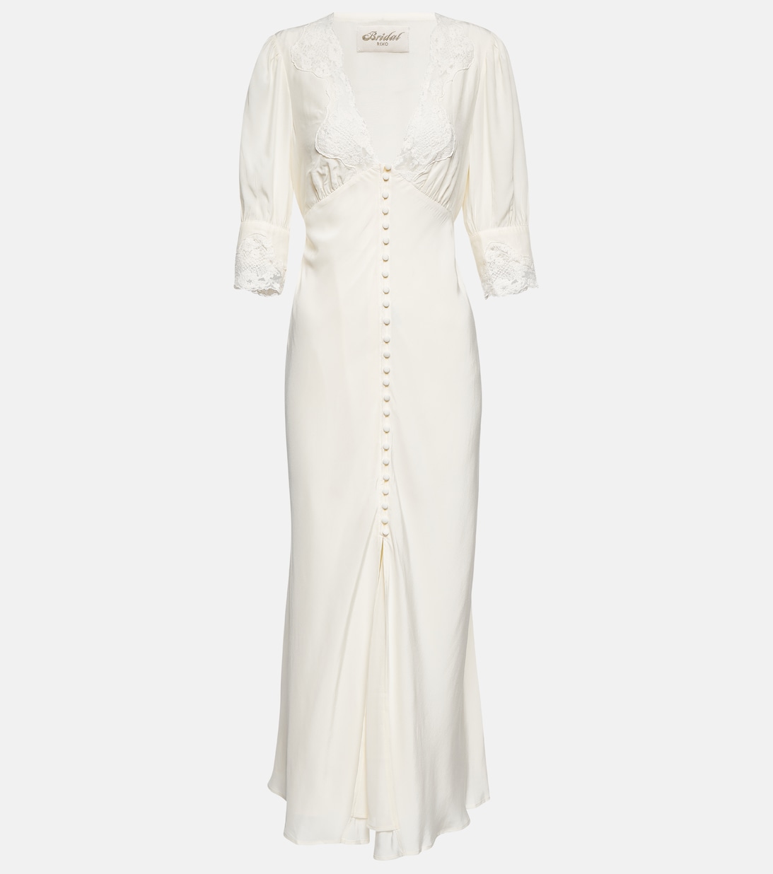 Платье макси Bridal Simone с вышивкой RIXO, белый воскресный жакет с вышивкой rixo бежевый