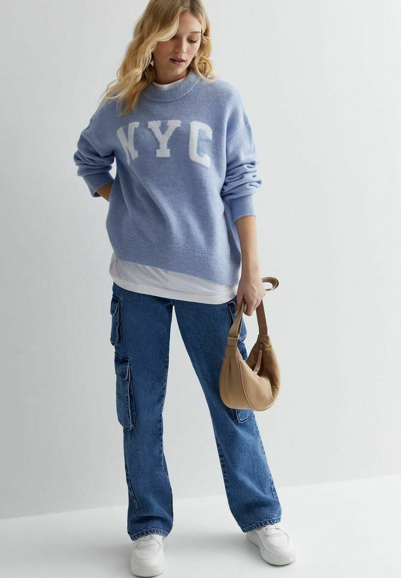 Вязаный свитер NYC New Look, цвет blue