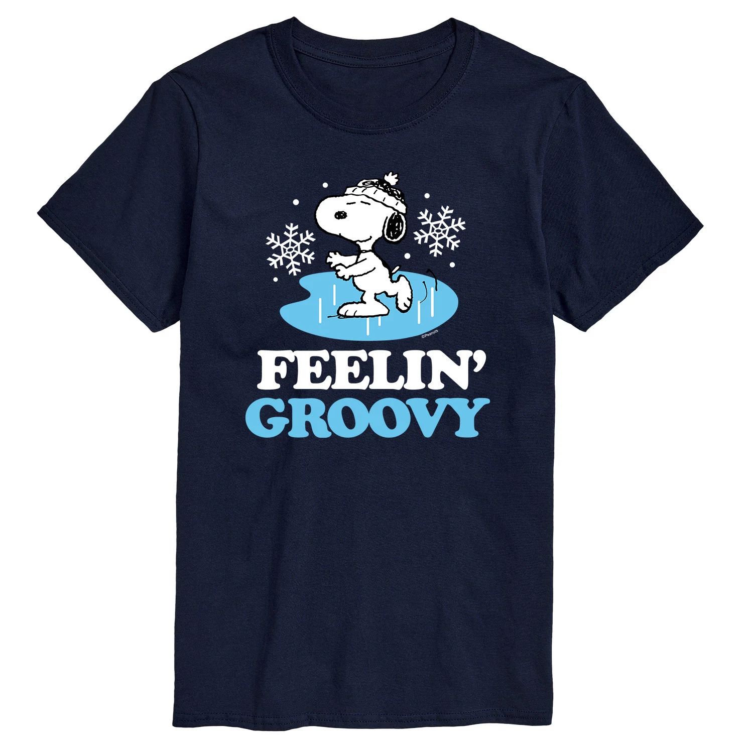 

Футболка Big & Tall Peanuts Feelin Groovy, Blue Licensed Character, синий