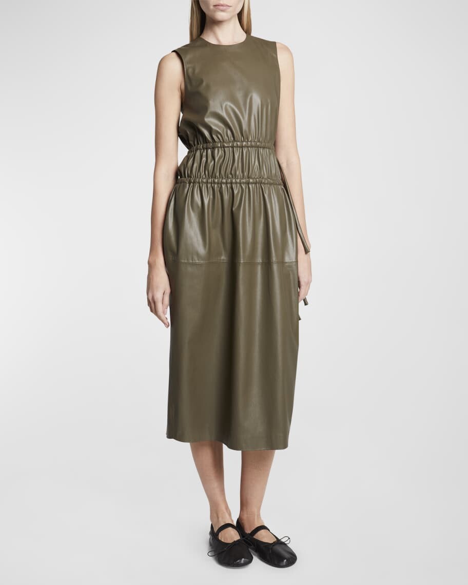 

Платье-майка трапециевидной формы из искусственной кожи Proenza Schouler White Label