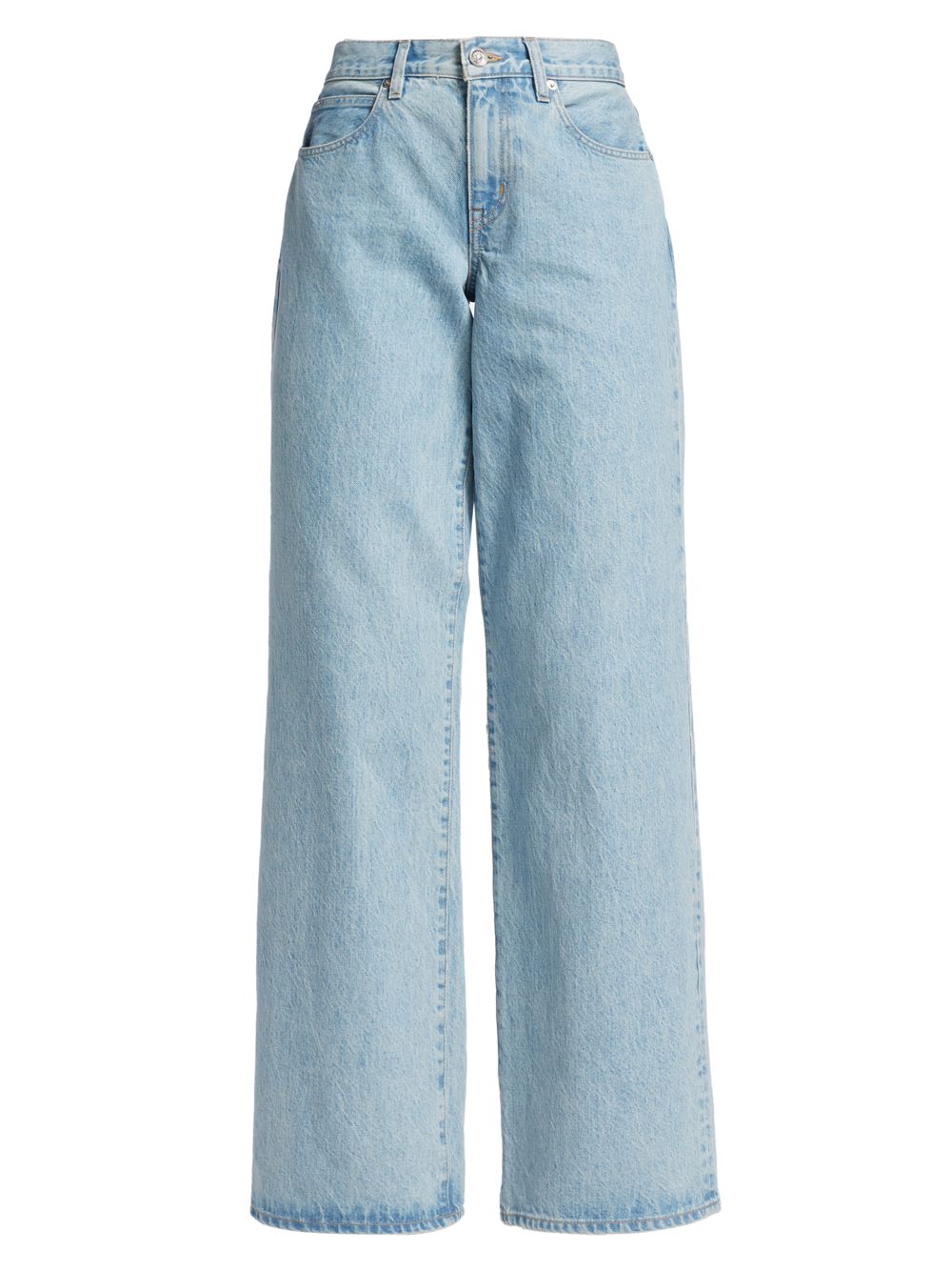 Джинсы Mica со средней посадкой и широкими штанинами SLVRLAKE джинсы широкие slvrlake mica размер 25 синий