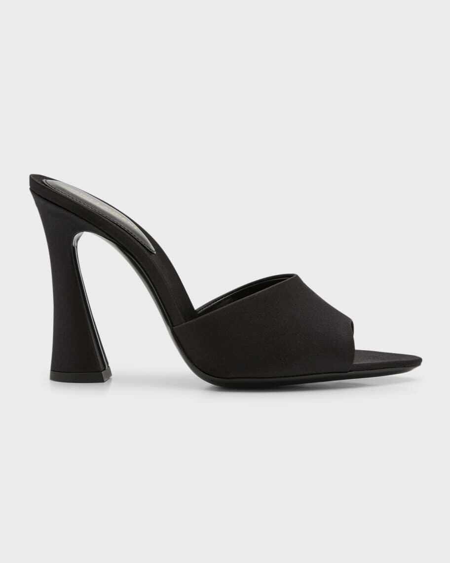 

Атласные сандалии без задника Gippy Saint Laurent