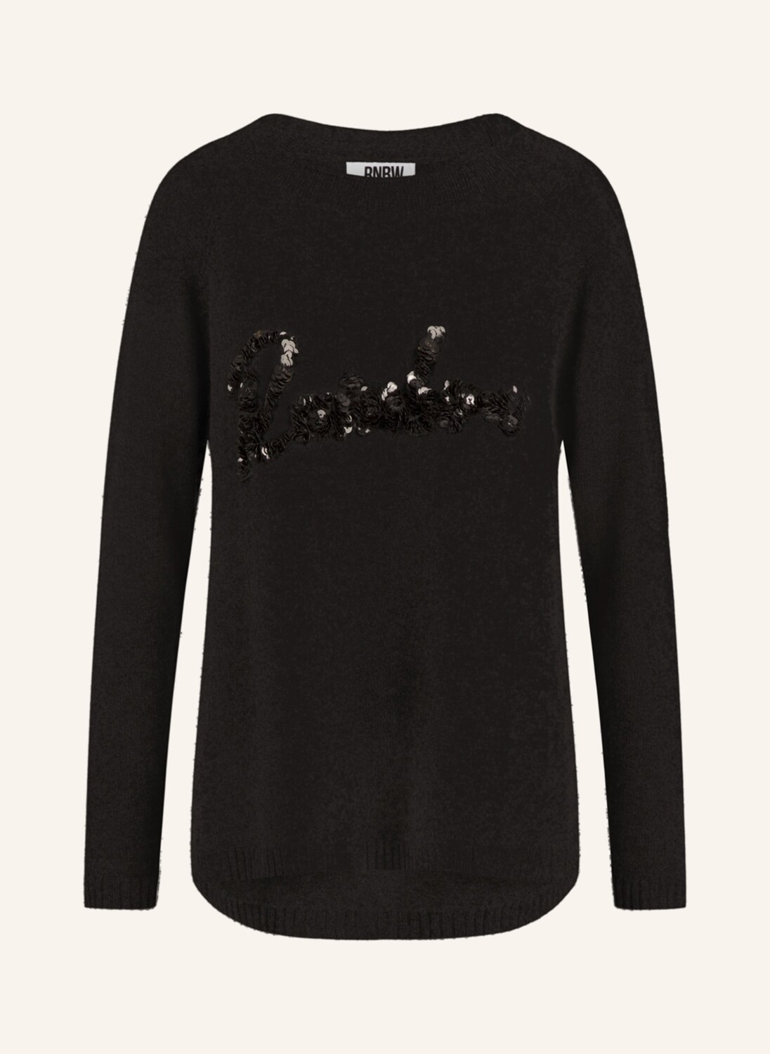 

Свитер RAINBOW CASHMERE mit Cashmere und Pailletten, черный