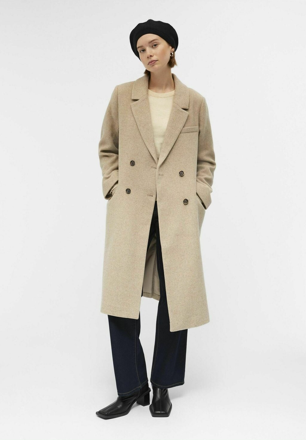 

Классическое пальто Objblaza L/S Noos Object, цвет humus