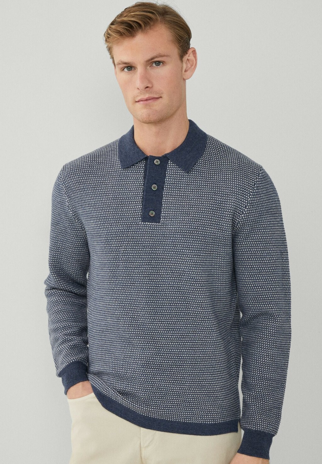 

Топ с длинными рукавами Hackett London, синий