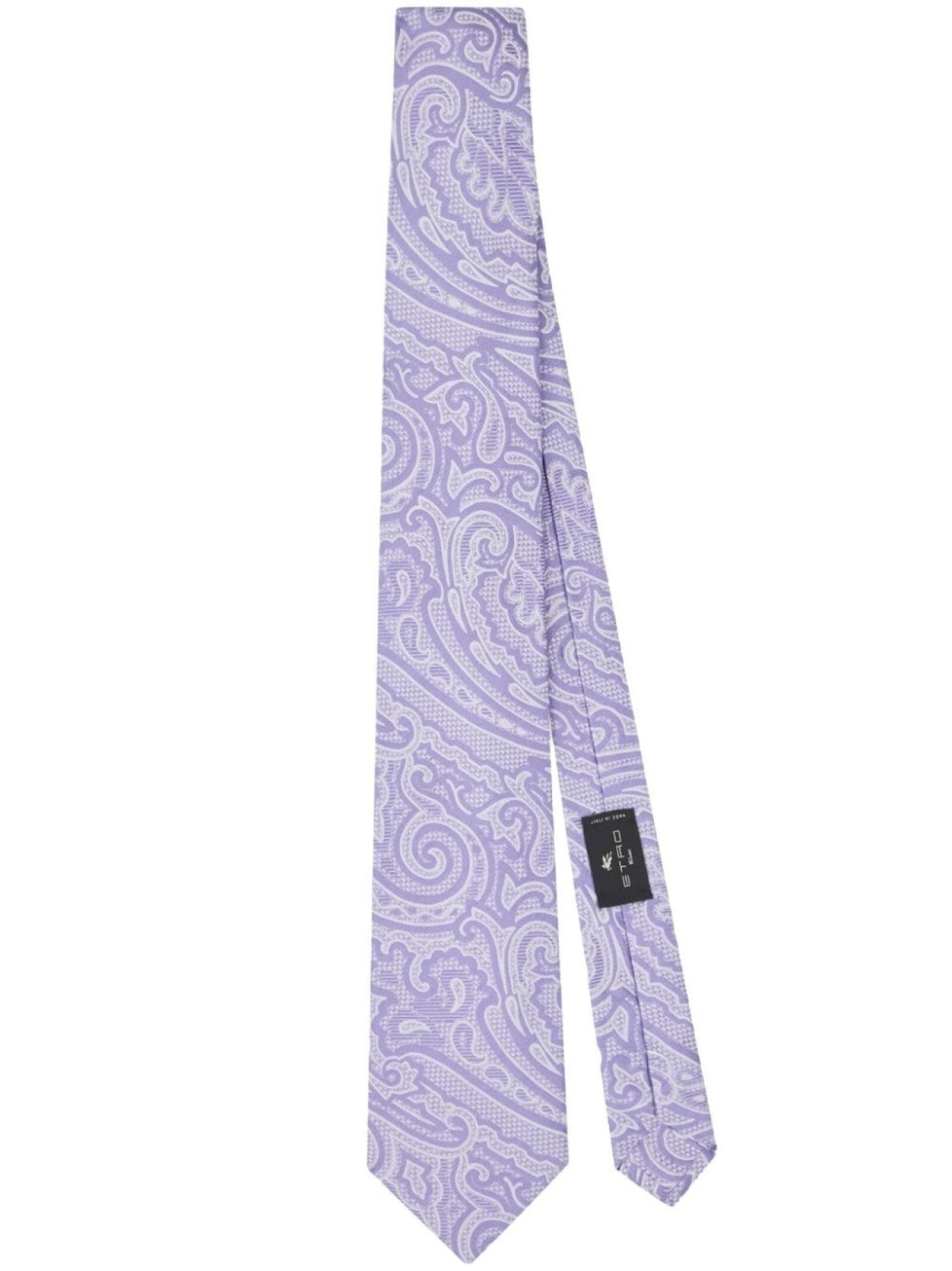 

ETRO шелковый галстук с жаккардовым узором, фиолетовый