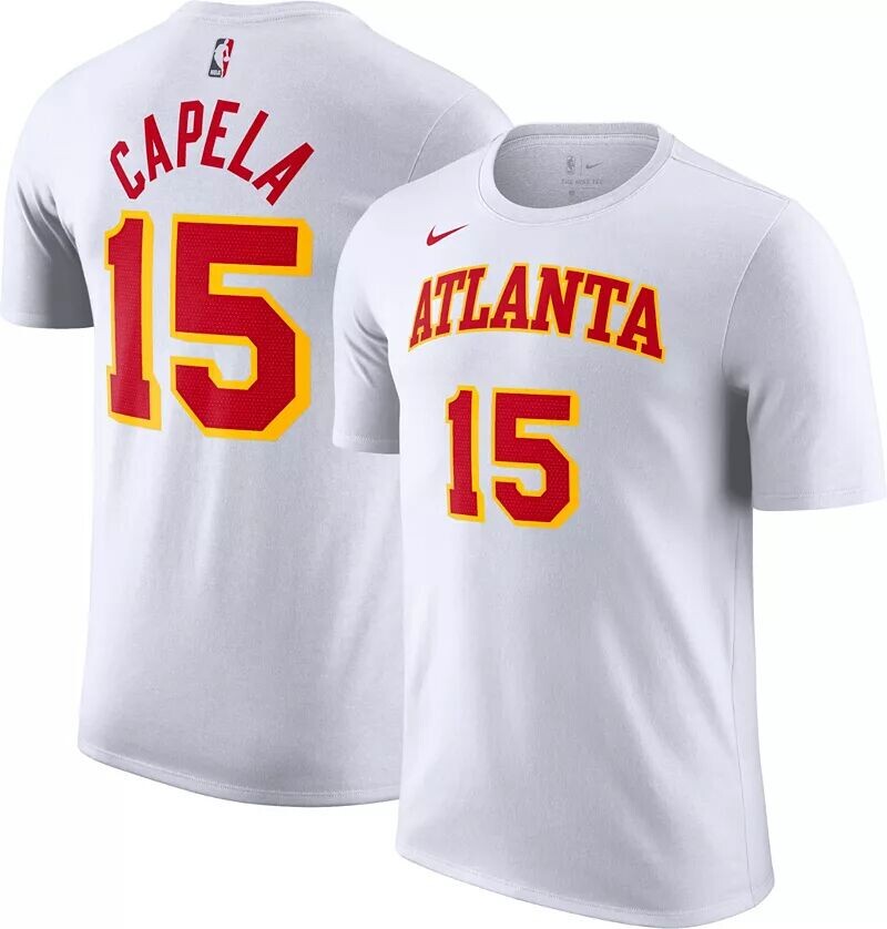

Мужская белая футболка Nike Atlanta Hawks Clint Capela #15
