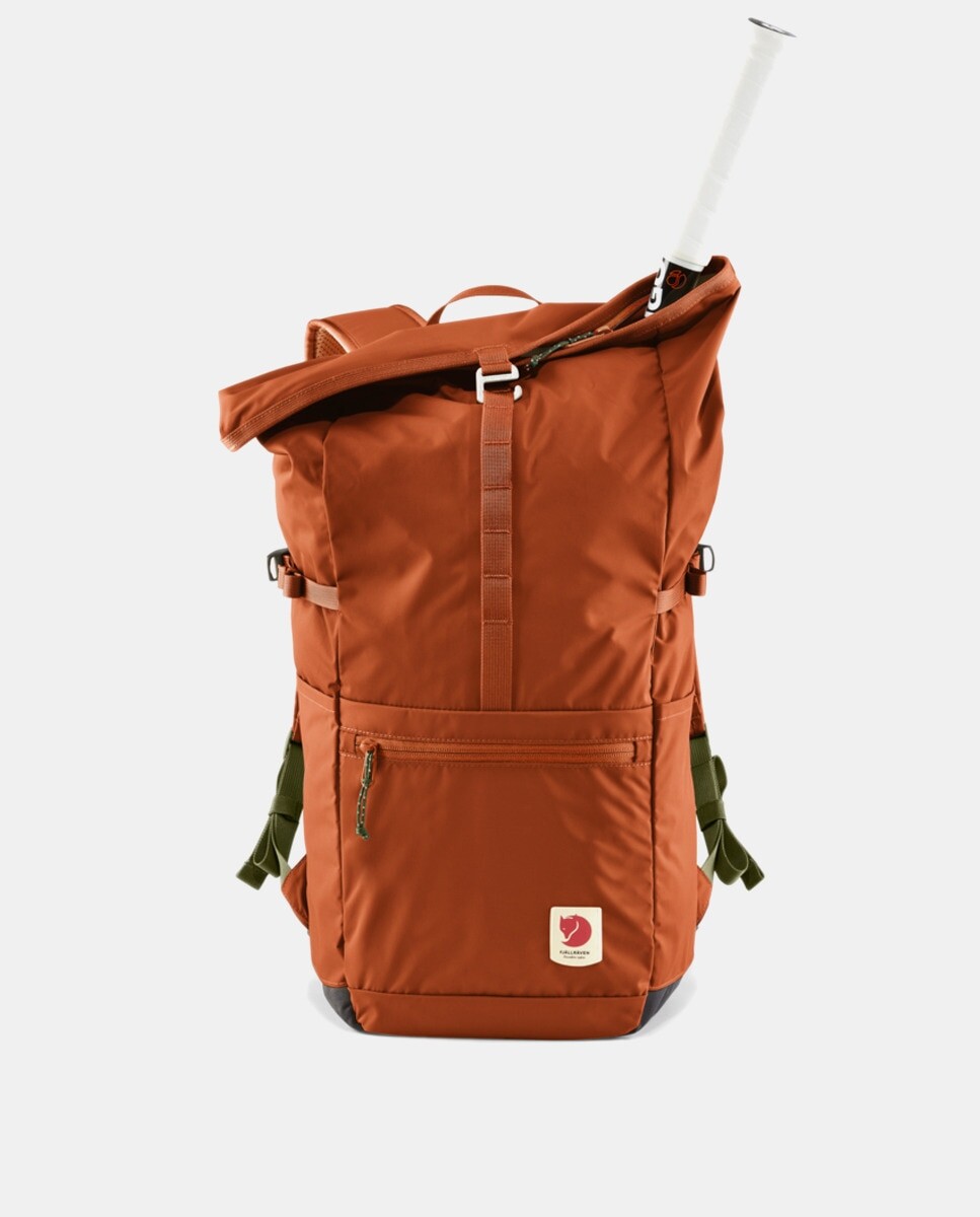 

Красный рюкзак High Coast Foldsack 24 из переработанного нейлона с клапаном Fjällräven, красный