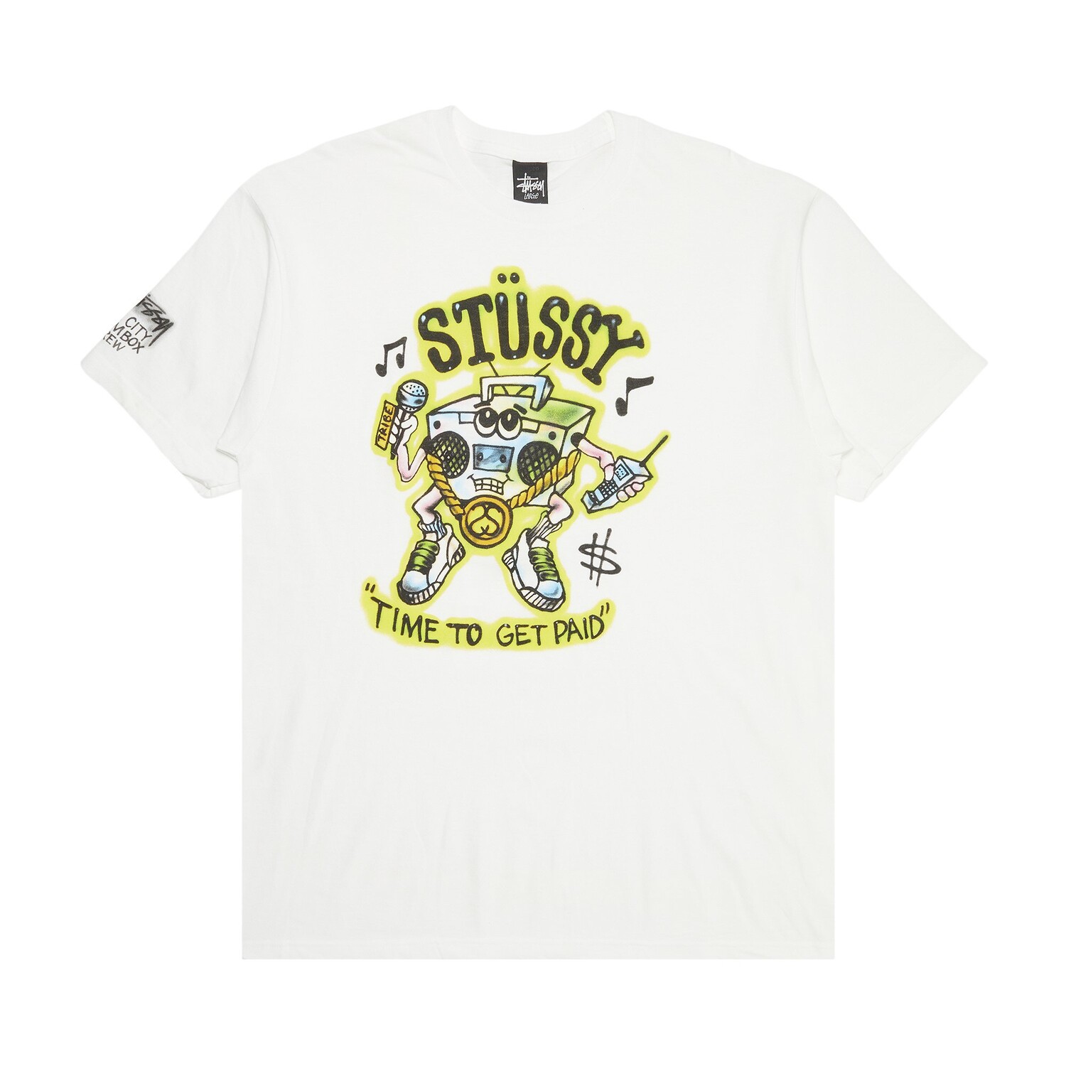 

Футболка Stussy Time To Get Paid Белая, Белый
