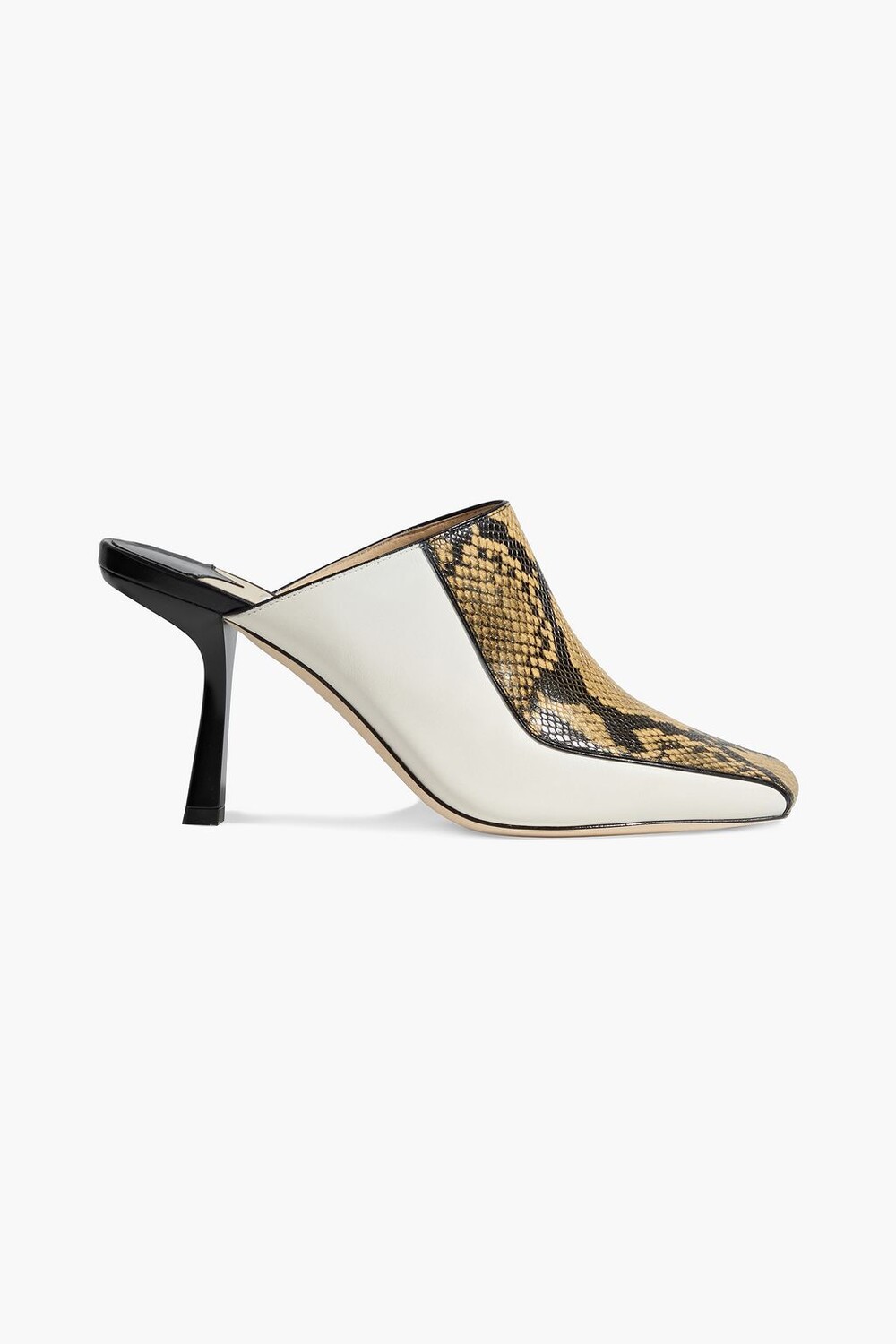 

Мюли Marcel 85 из гладкой кожи со змеиным эффектом JIMMY CHOO, черный