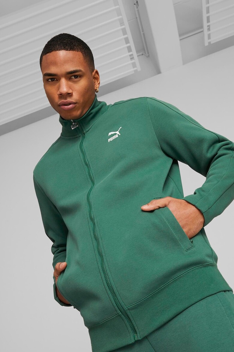 

Толстовка на молнии с тиснением Puma, зеленый