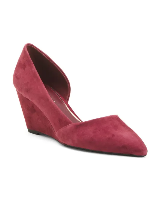 

Замшевые туфли на танкетке Ellis Kenneth Cole New York, цвет Wine