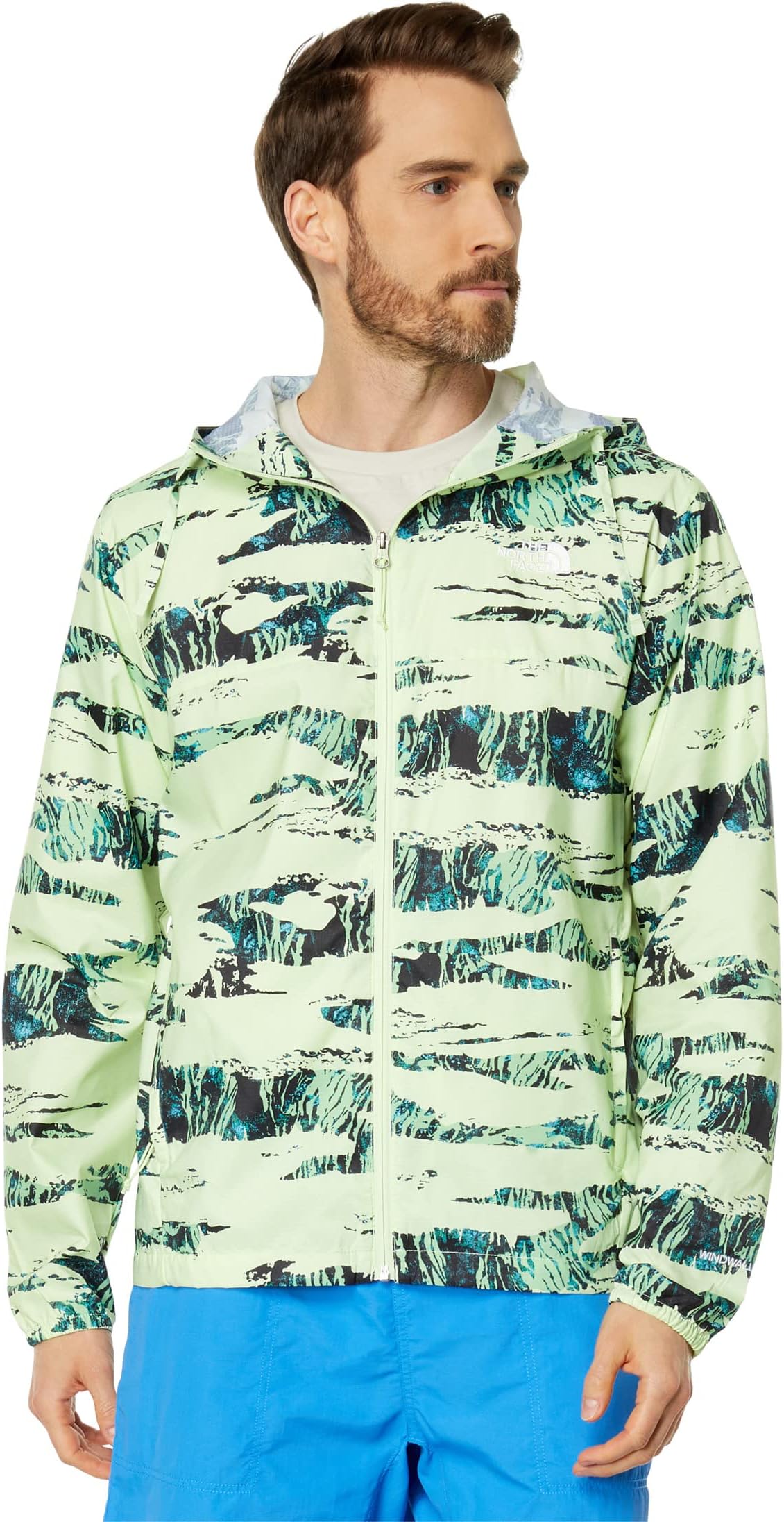 

Куртка Printed Cyclone Jacket 3 The North Face, цвет Lime Cream Ravine Camo Print