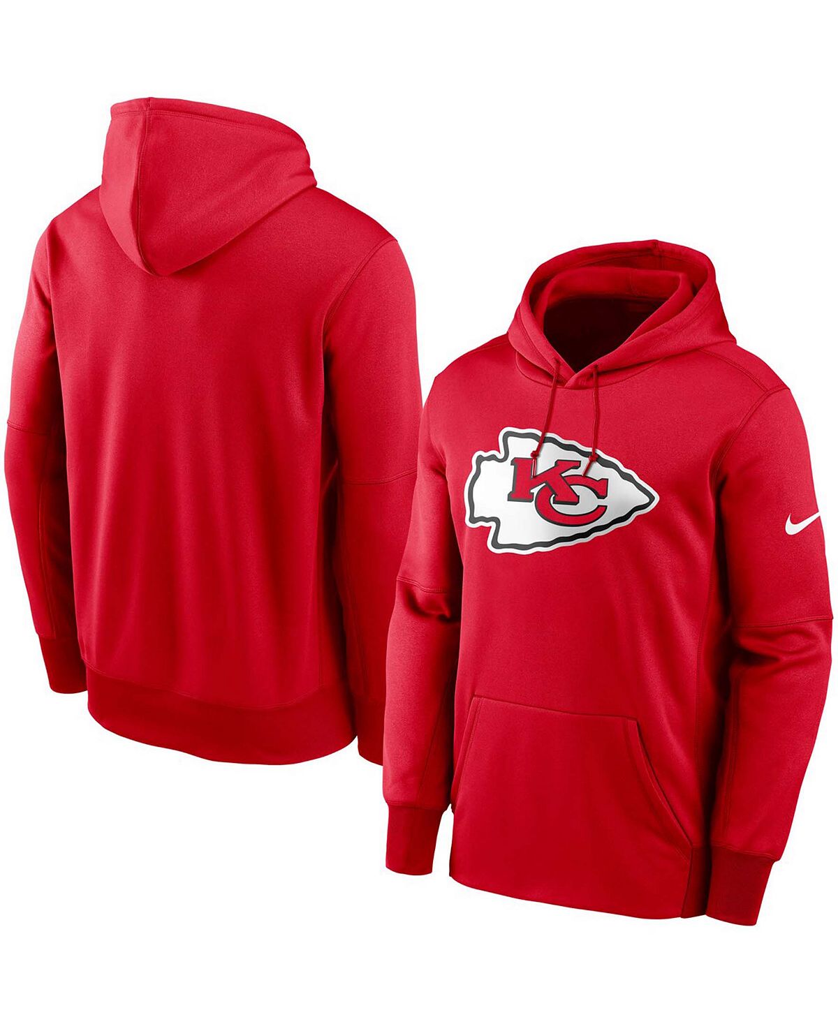 

Мужской красный пуловер с капюшоном Kansas City Chiefs Fan Gear Primary Logo Therma Performance Nike