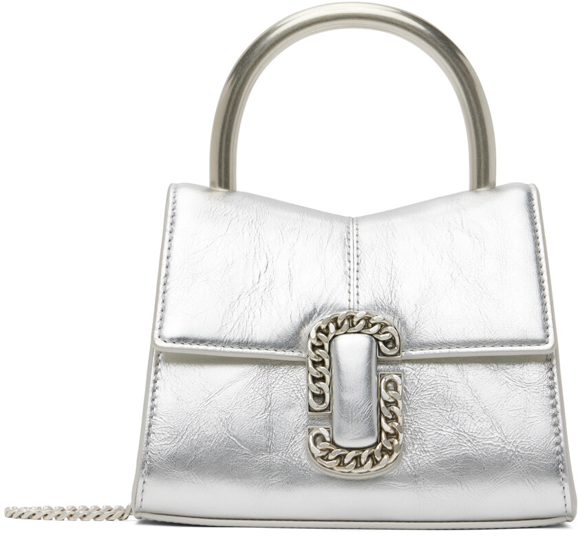 

Серебряная сумка с верхней ручкой 'The St. Marc Mini' Marc Jacobs