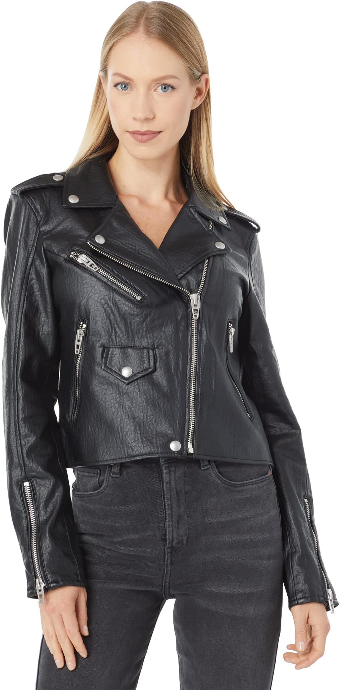 Куртка Leather Cropped Moto Jacket Blank NYC, цвет Morning Gram куртка faux leather moto jacket blank nyc цвет natural light