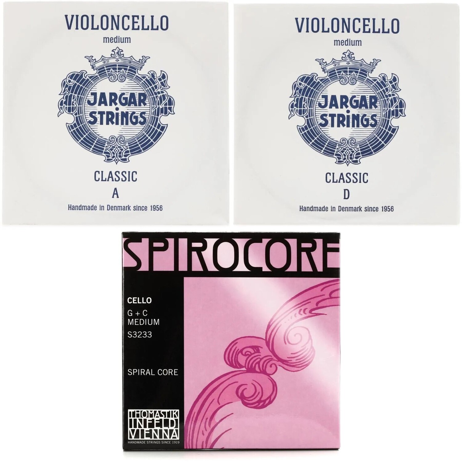 

Новый Jargar Classic A&D с набором струн Thomastik-Infeld Spirocore G&C — размер 4/4