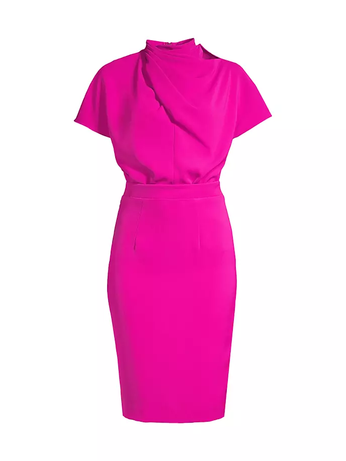 Платье Эстелла Миди Black Halo, цвет vibrant pink