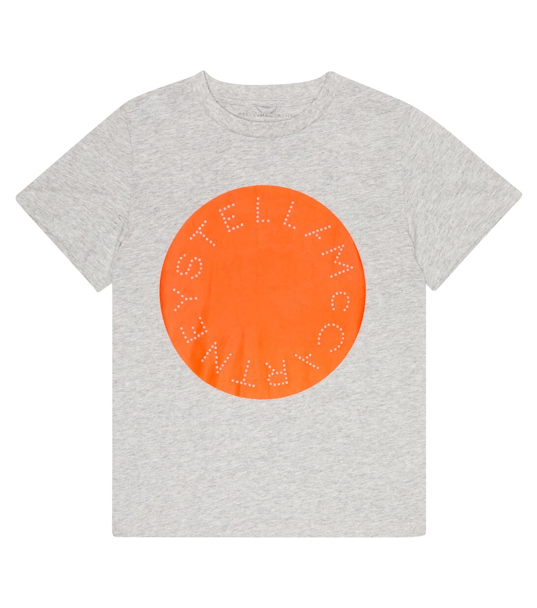

Футболка из хлопкового джерси с принтом Stella McCartney Kids, серый