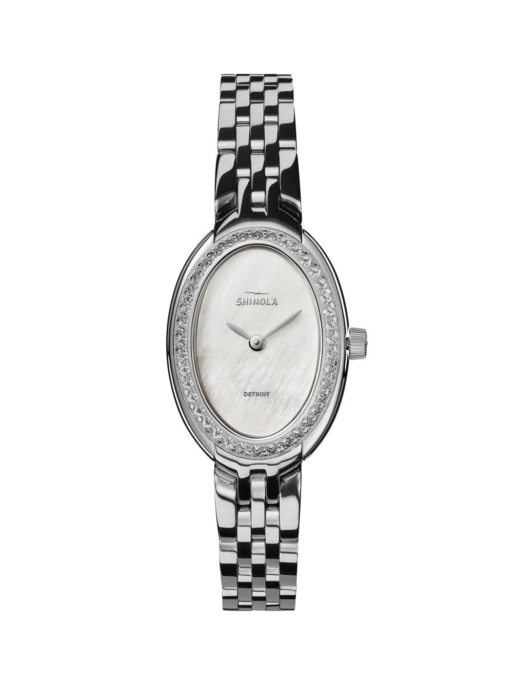 

Часы-браслет из нержавеющей стали с бриллиантами Book/25MM Shinola, белый