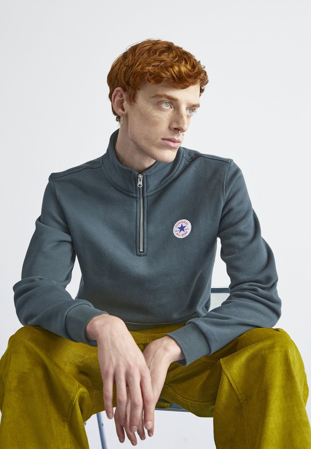 

Толстовка RETRO CHUCK QUARTER ZIP UNISEX Converse, Secret Pines