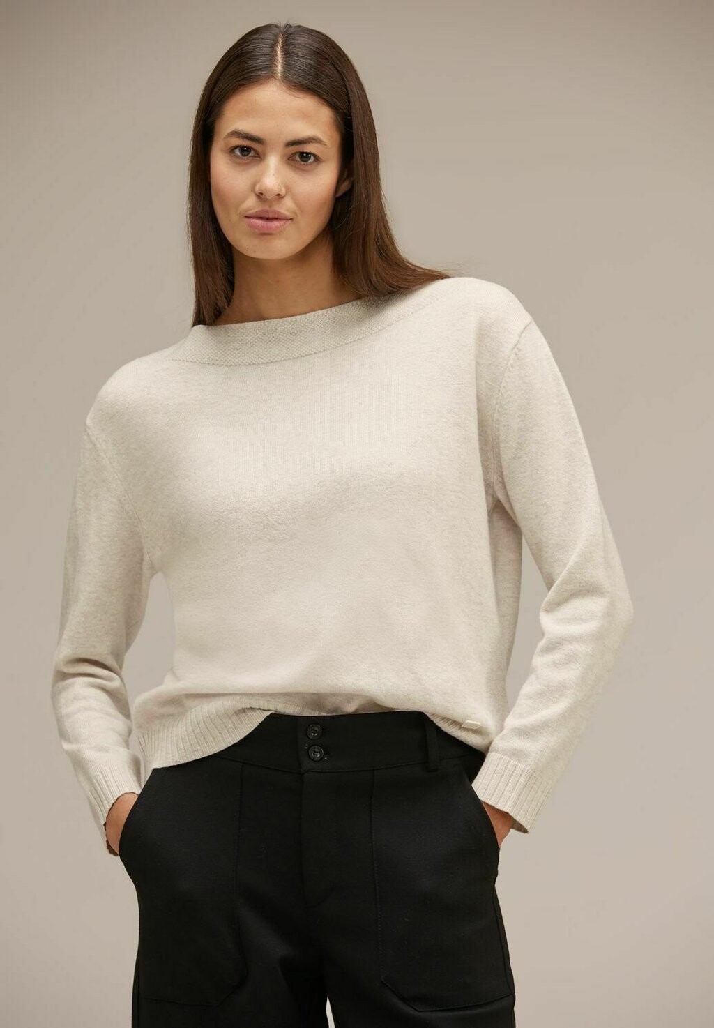 

Вязаный свитер SOFTER Street One, цвет beige