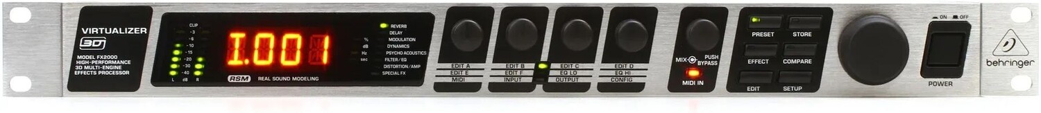 

Процессор эффектов Behringer Virtualizer 3D FX2000