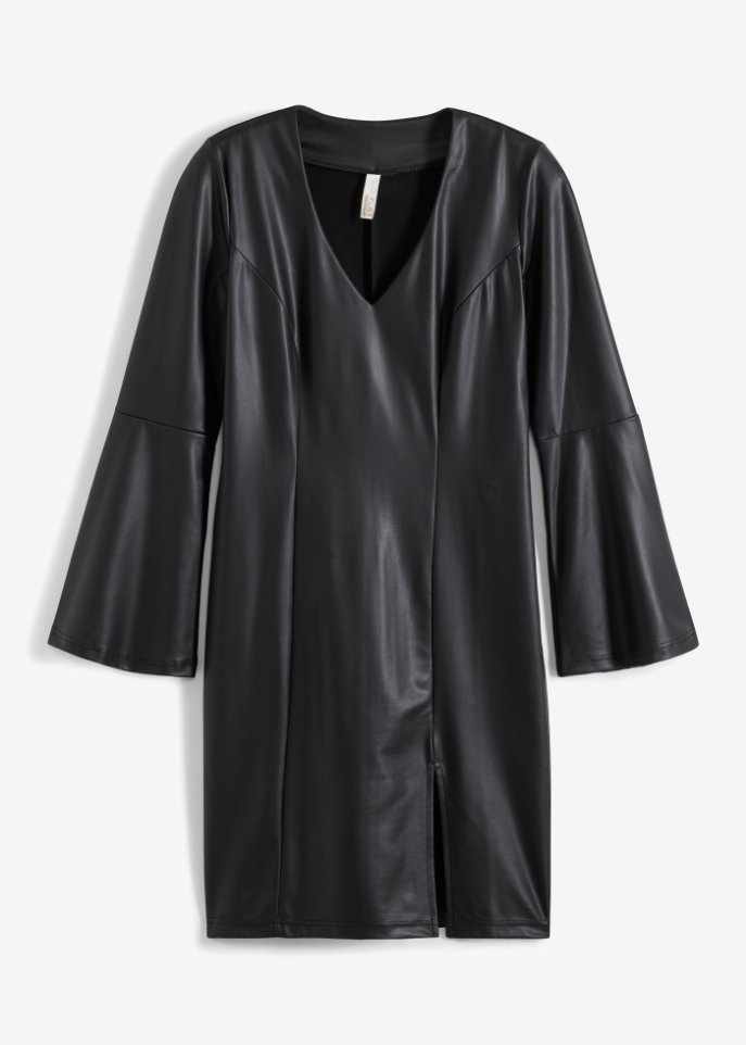 Платье с воланами на рукавах Bodyflirt Boutique, черный