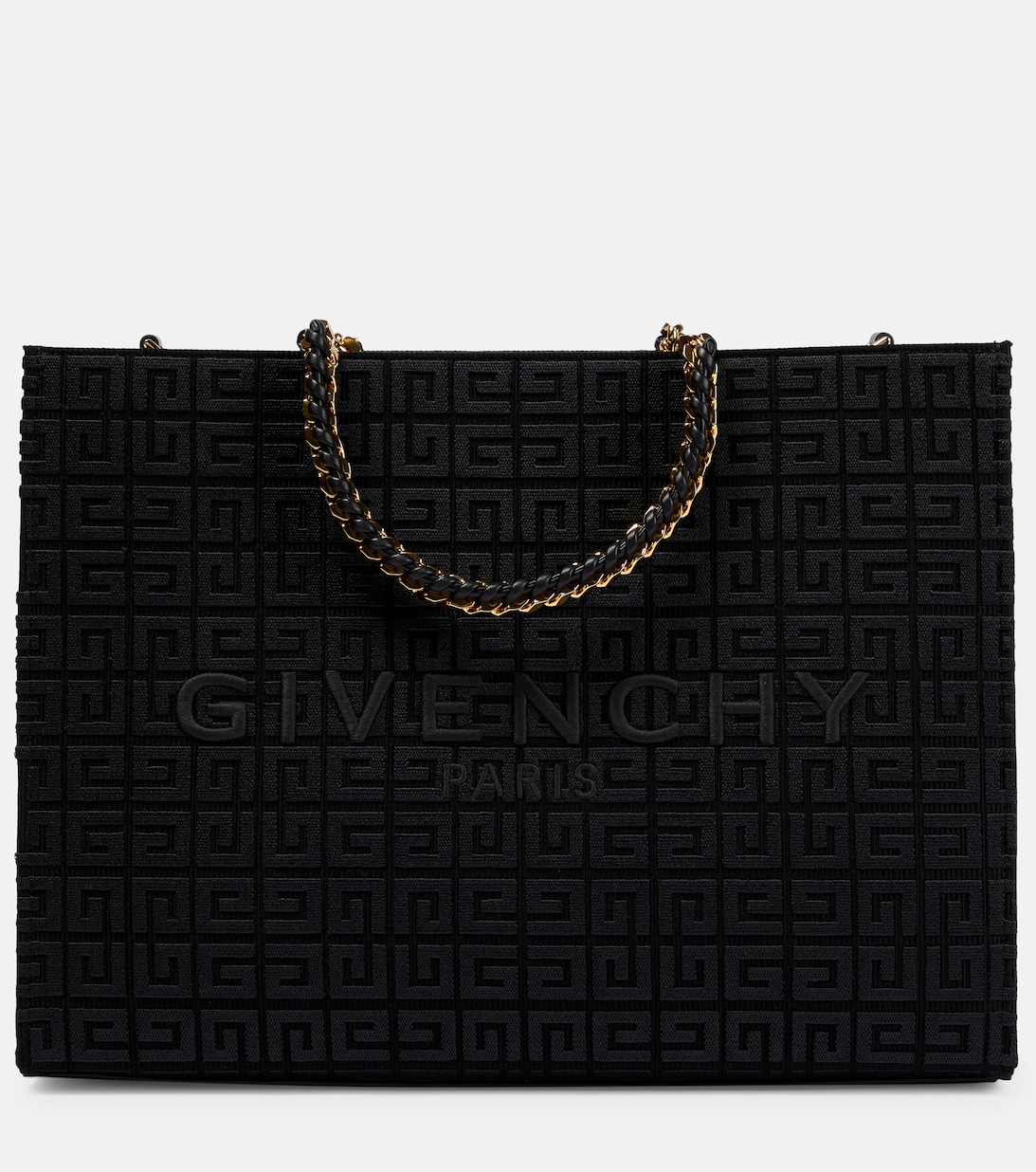 Джинсовая сумка-шоппер G-Tote Medium 4G Givenchy, черный
