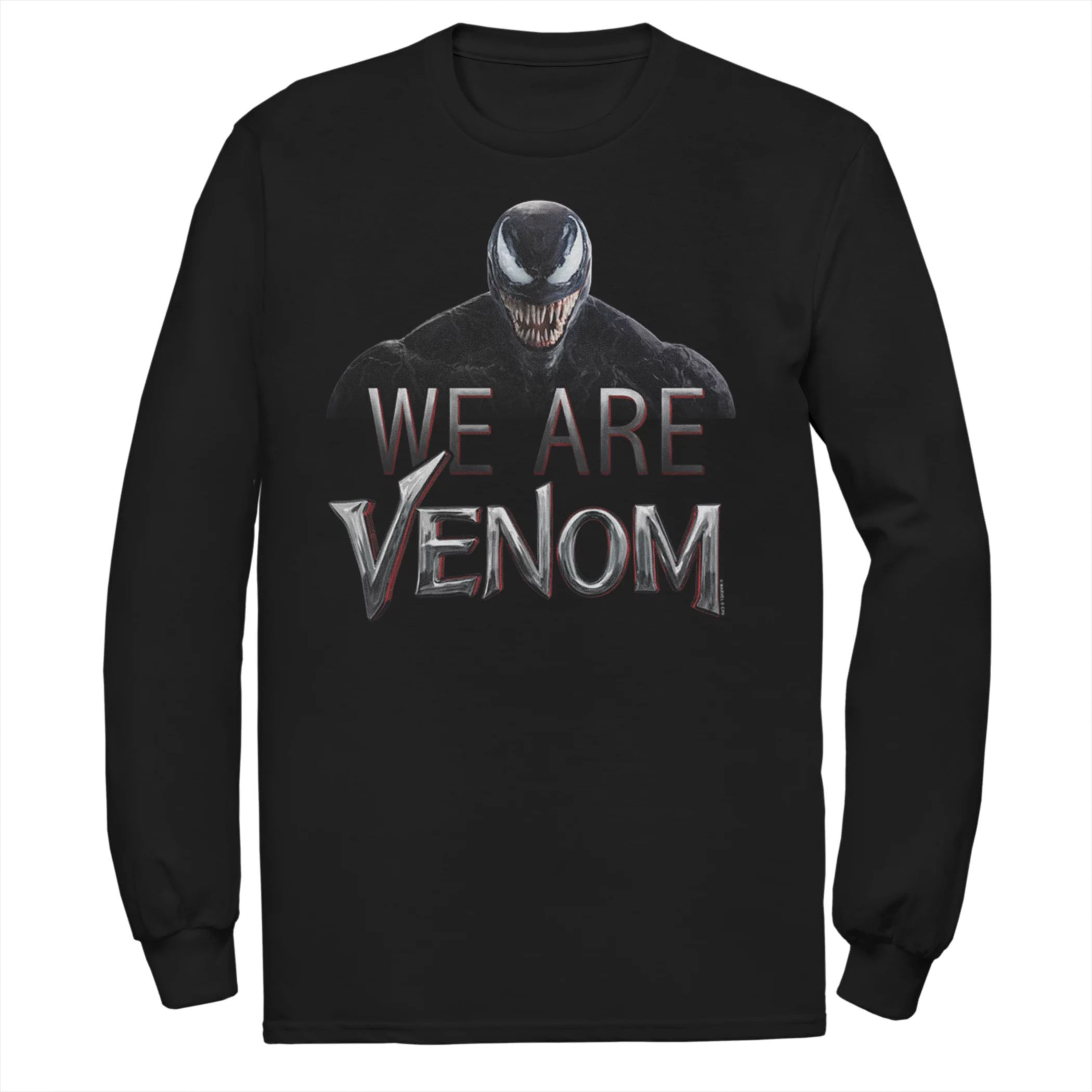 футболка marvel venom face с изображением we are venom teeth черный Мужская футболка Marvel Venom We Are Venom Licensed Character